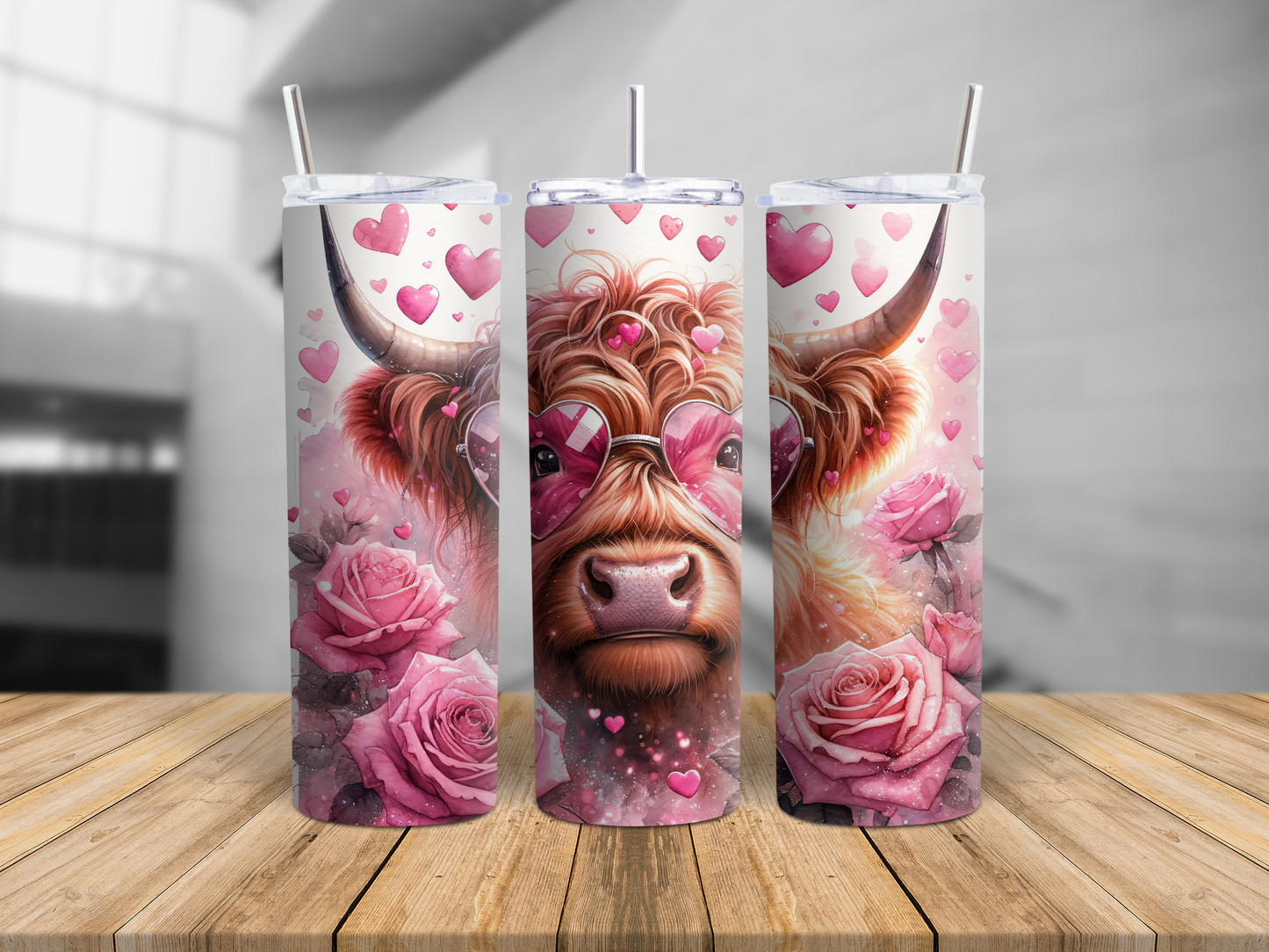 Groovy Pink Highland Cow